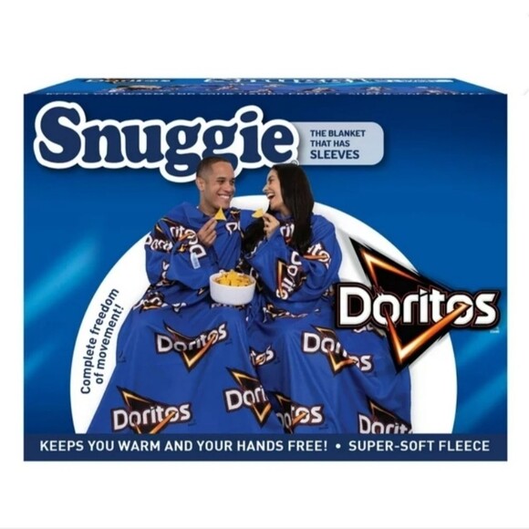 Doritos SNUGGIE, The Original Wearable Soft Fleece Gamer Blanket, Blue - Picture 1 of 5